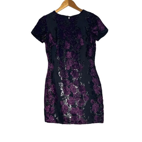 Dress the Population Short Sleeves Burnout Velvet Mini Dress Size Small‎ - Picture 14 of 16